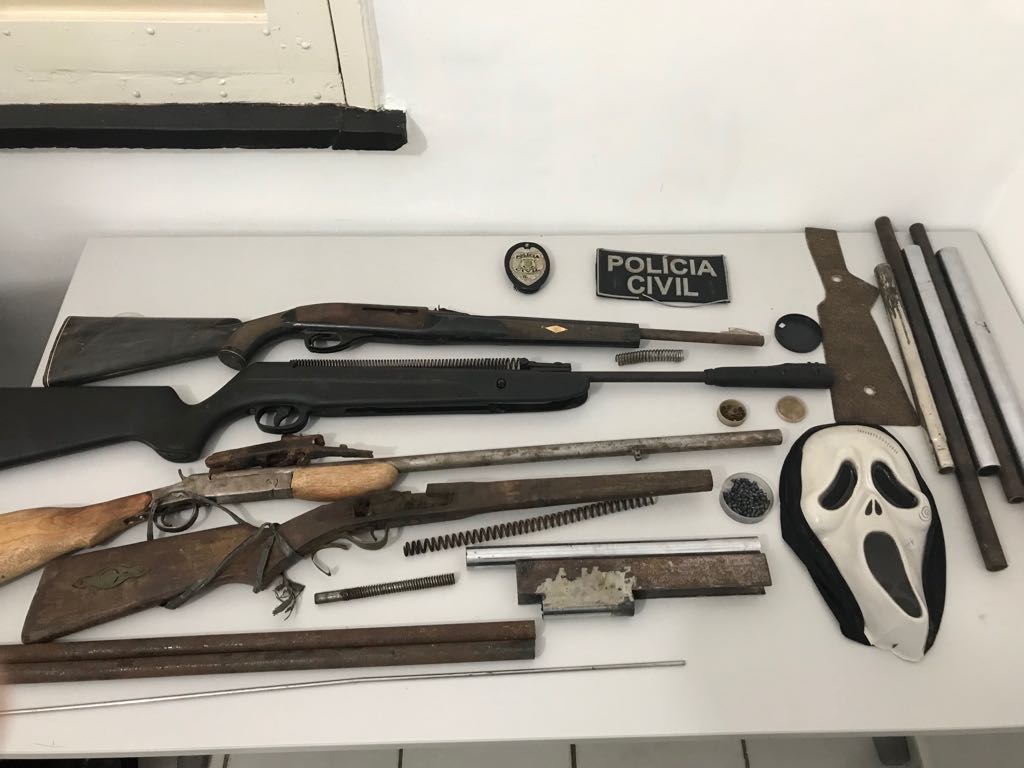 Polícia Civil prende homem e fecha fábrica ilegal de armas de fogo em Altos